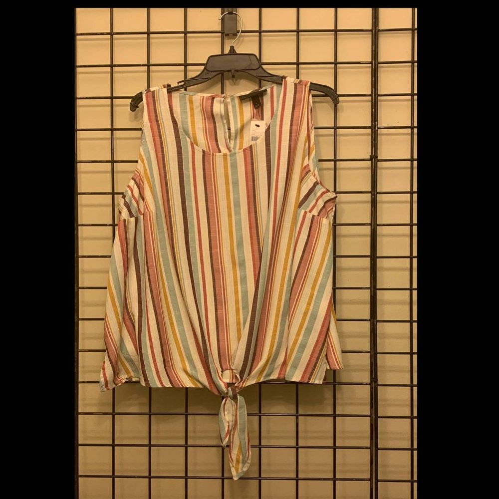 Multi color Striped Tank